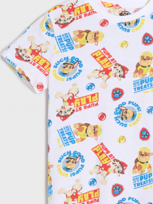 Set 2 tricouri din bumbac cu maneca scurta Paw Patrol Rescue Heroes [10]
