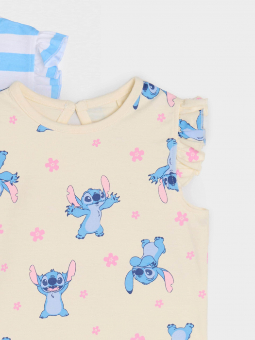 Set 2 tricouri din bumbac cu volan, Lilo & Stitch [7]