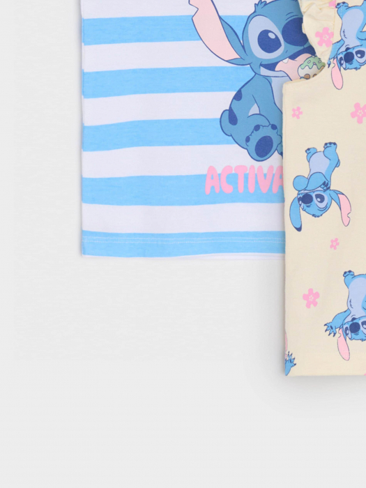 Set 2 tricouri din bumbac cu volan, Lilo & Stitch [11]