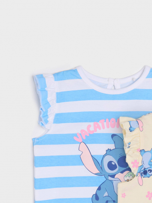 Set 2 tricouri din bumbac cu volan, Lilo & Stitch [15]