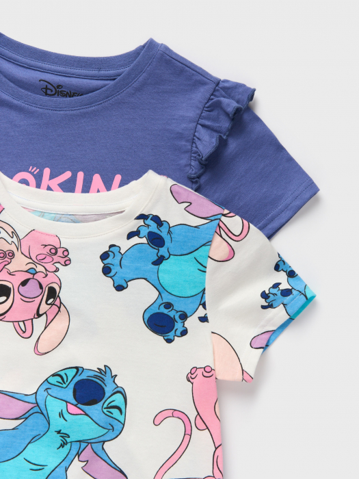 Set 2 tricouri din bumbac Lilo & Stitch [4]