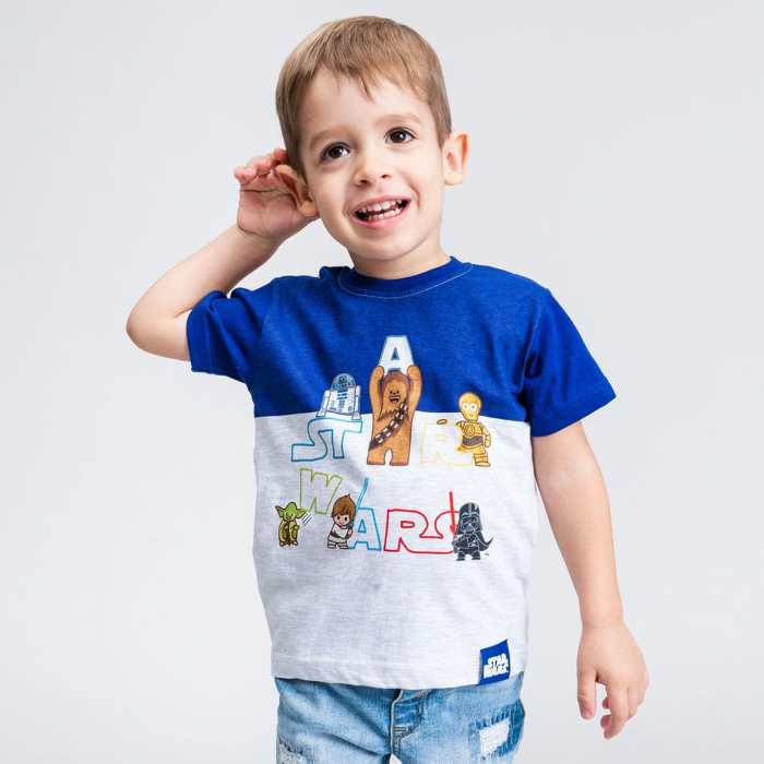 Set 2 tricouri maneca scurta, pentru copii Star Wars [4]