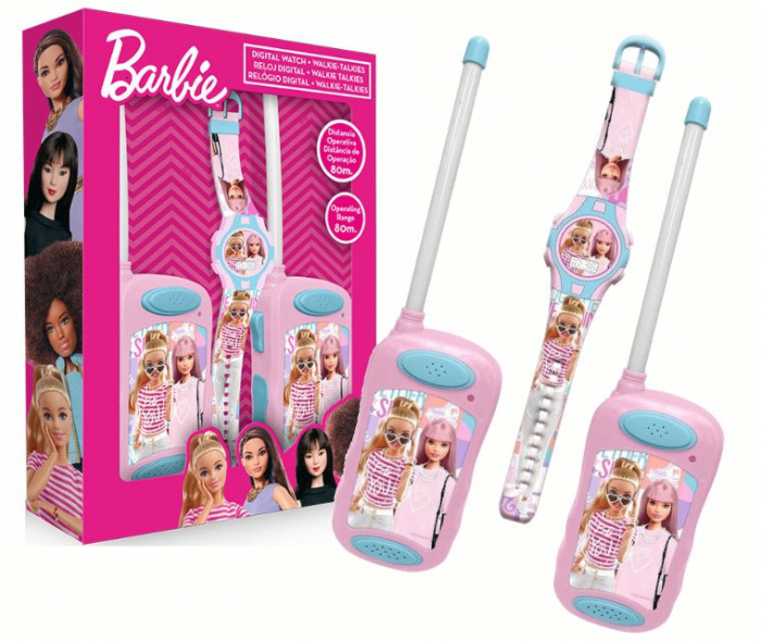 Set 2 walkie talkie cu ceas cadou Barbie [4]