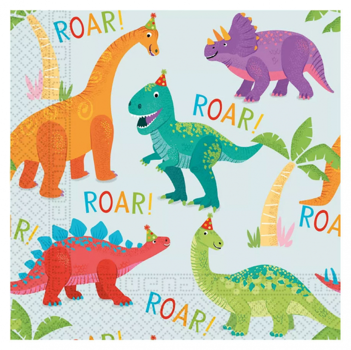 Set 20 servetele de masa Dino Party 33x33cm [1]