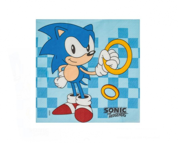 Servetele de Masa de Petrecere Albastre Model Sonic 33x33cm - 12buc [1]