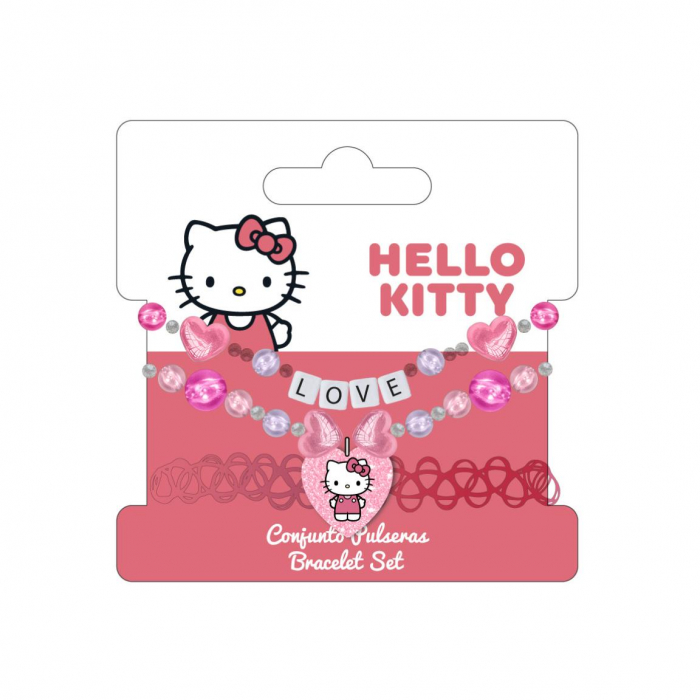Set 3 bratari colorate pentru fete, Hello Kitty [2]