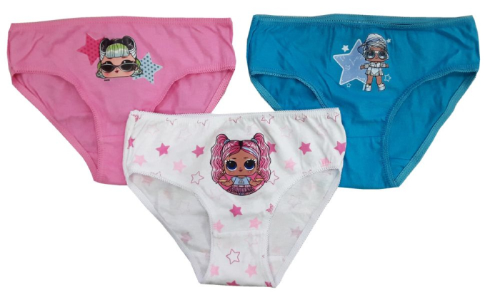 Set 3 chiloti bumbac pentru fete, LOL SURPRISE [2]