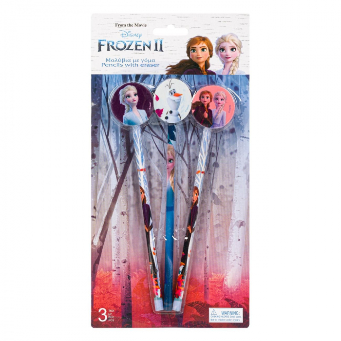 Set 3 creioane cu radiera Frozen II [3]