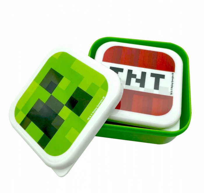 Set 2 cutii snacks cu capac Minecraft [2]