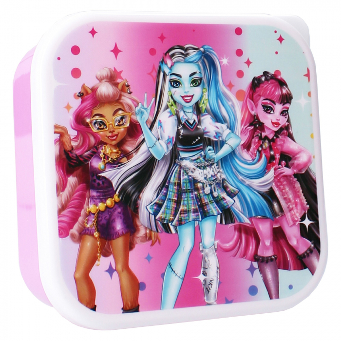 Set 3 cutii snacks cu capac Monster High [3]