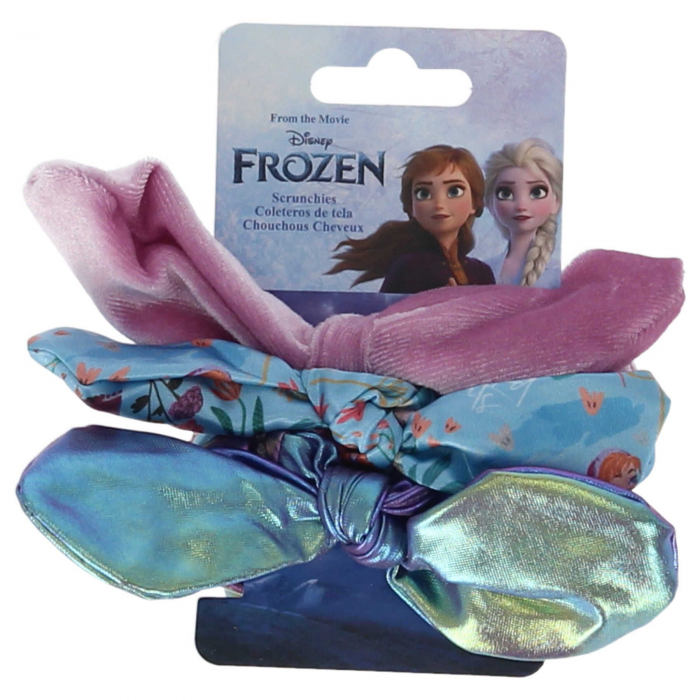 Set 3 elastice de par cu funda, Frozen Disney [2]