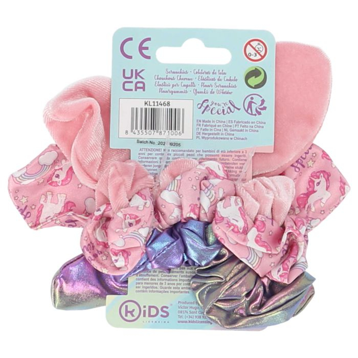 Set 3 elastice de par cu funda, Unicorn [3]