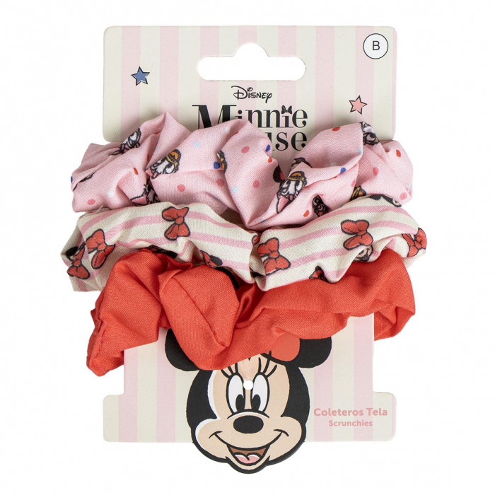 Set 3 elastice textil de par, Minnie Mouse [1]