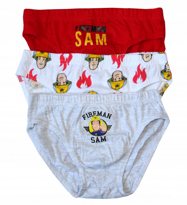 Set 3 perechi chiloti bumbac Fireman Sam [2]