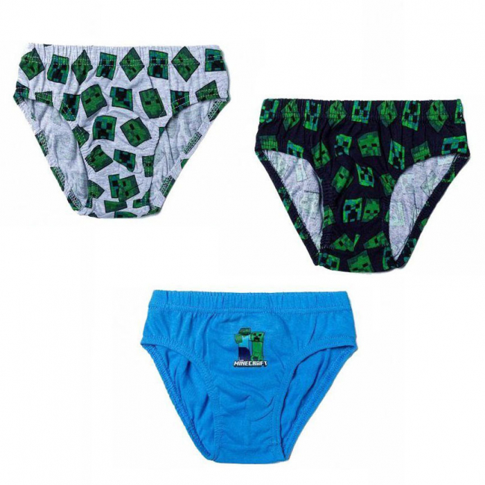Set 3 perechi chiloti bumbac Minecraft [1]