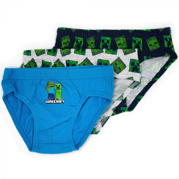 Set 3 perechi chiloti bumbac Minecraft [2]