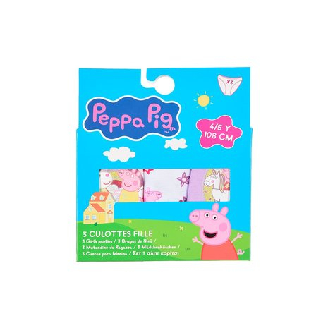 Set 3 perechi chiloti fete din bumbac Peppa Pig [2]