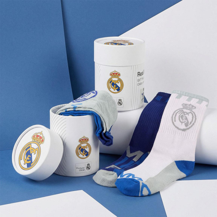 Set 3 perechi de șosete cu design Real Madrid [7]