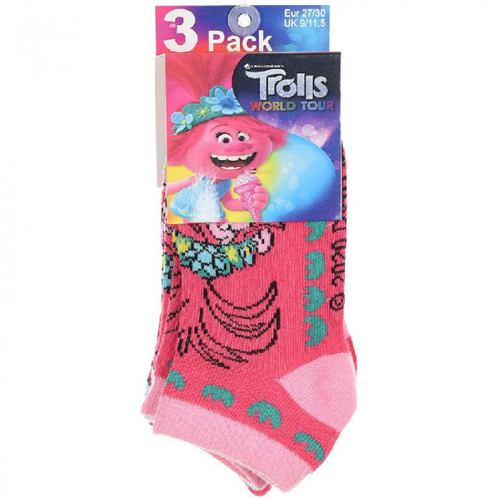 Set 3 perechi sosete scurte Trolls [2]