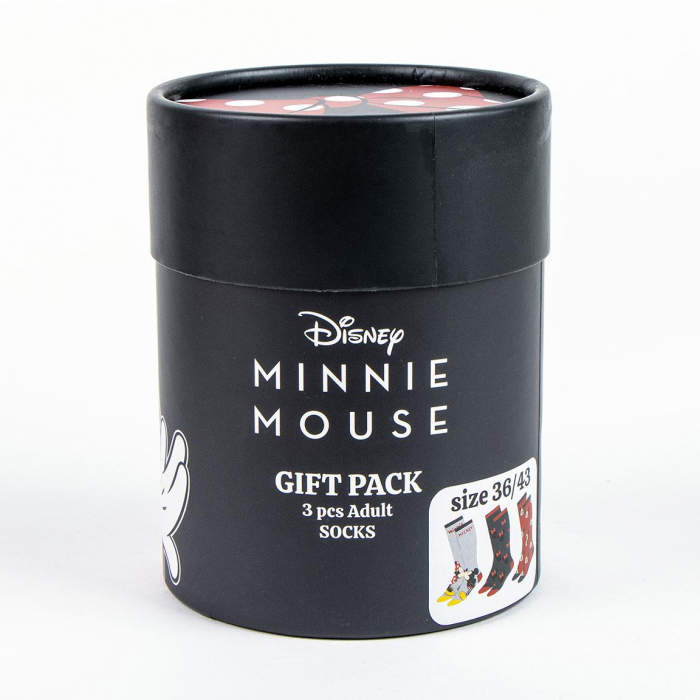 Set 3 perechi sosete groase in cutie cadou, Minnie Mouse Disney [6]