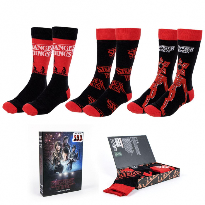Set 3 perechi sosete in cutie cadou, Stranger Things [1]