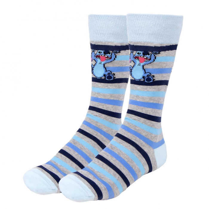 Set 3 perechi sosete lungi in cutie cadou, Happy Lilo & Stitch [4]
