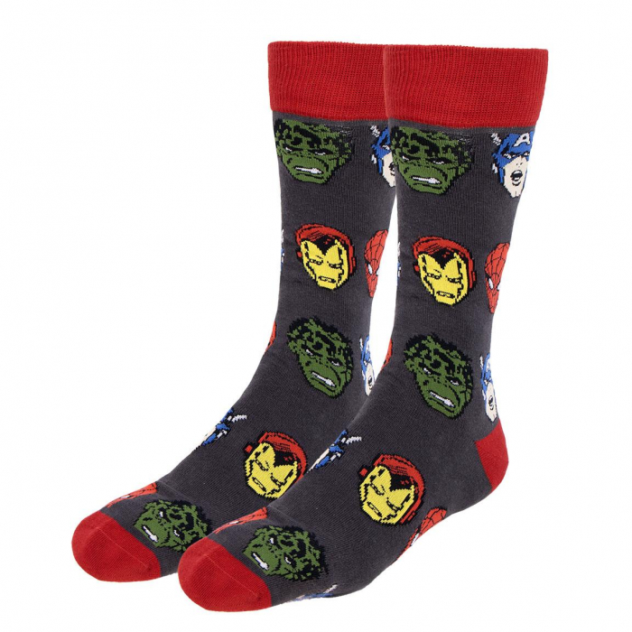 Set 3 perechi sosete lungi in cutie cadou, Marvel Avengers [4]