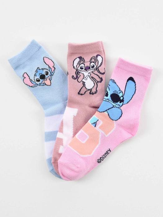 Set 3 perechi sosete sport pentru copii Lilo & Stitch [2]