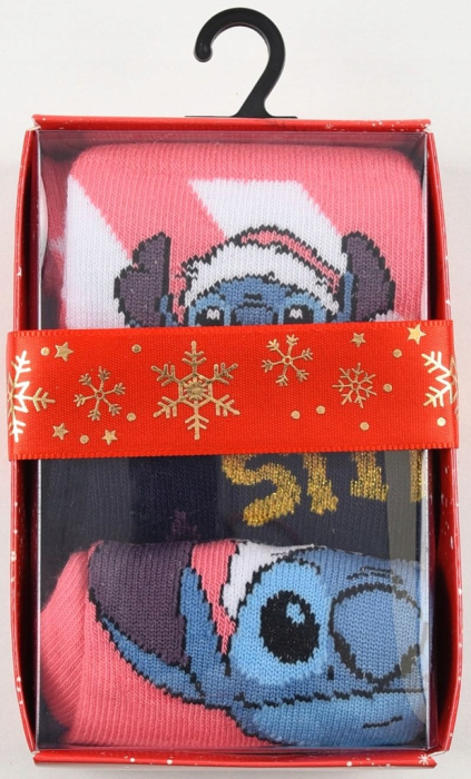 Set cadou 3 perechi sosete Craciun Lilo & Stitch [2]