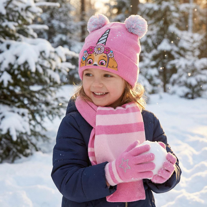 Set 3 piese pentru iarna din acril Paw Patrol Skye [2]