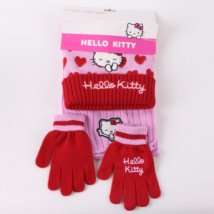 Set 3 piese pentru iarna din acril Hello Kitty [6]
