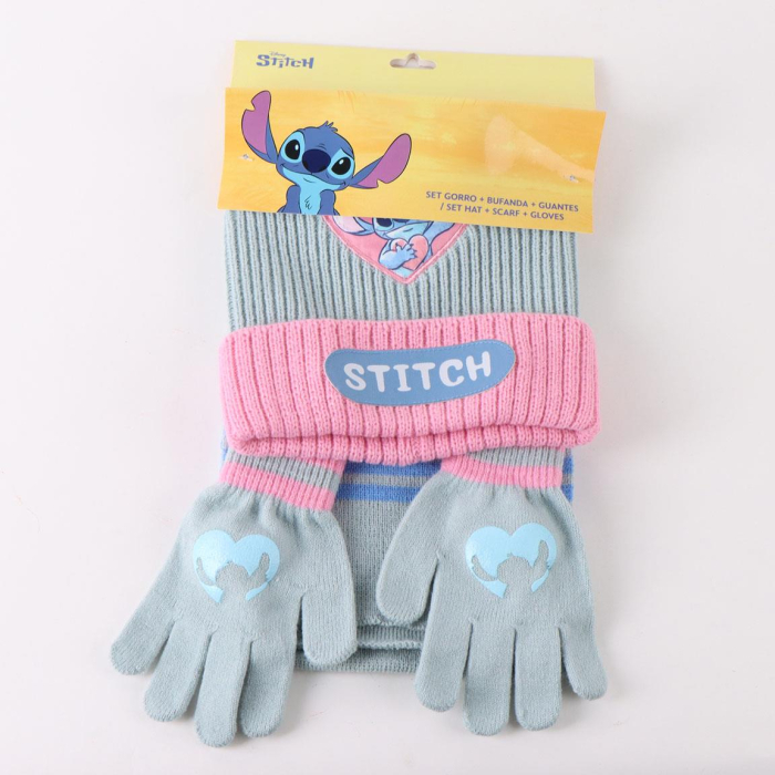 Set 3 piese pentru iarna din acril Lilo & Stitch Love [6]
