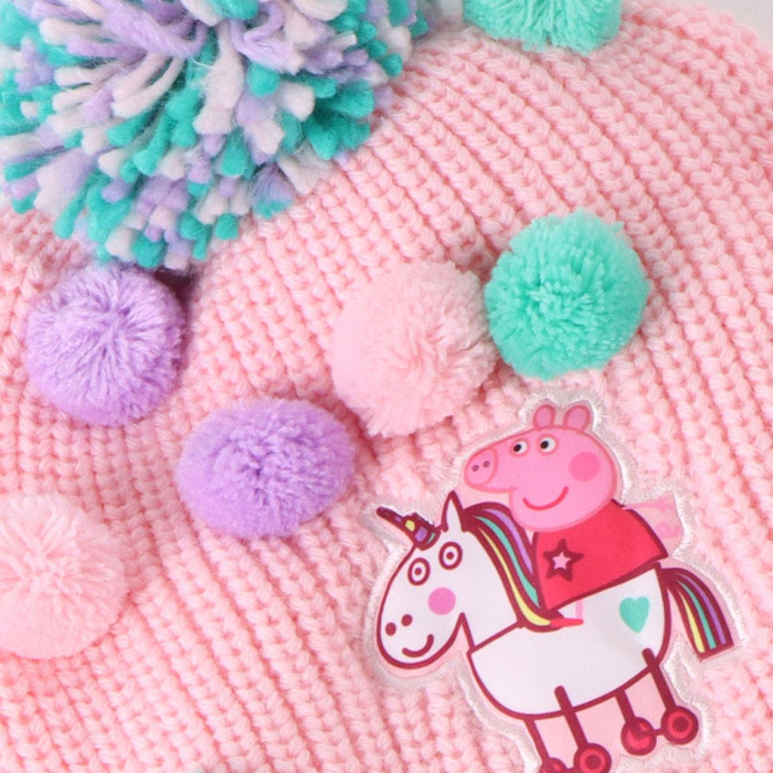 Set 3 piese pentru iarna din acril Peppa Pig [5]