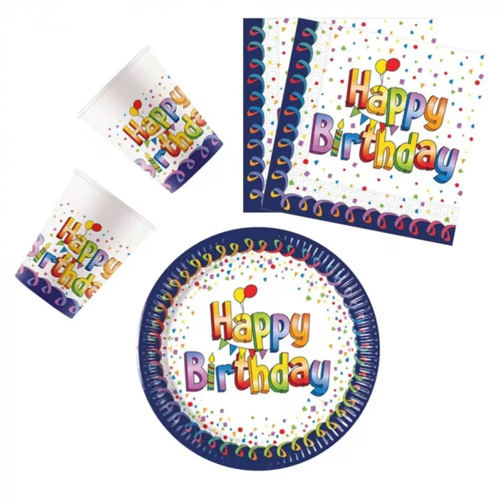 Set 36 accesorii pentru petrecerea copiilor, La multi ani [1]