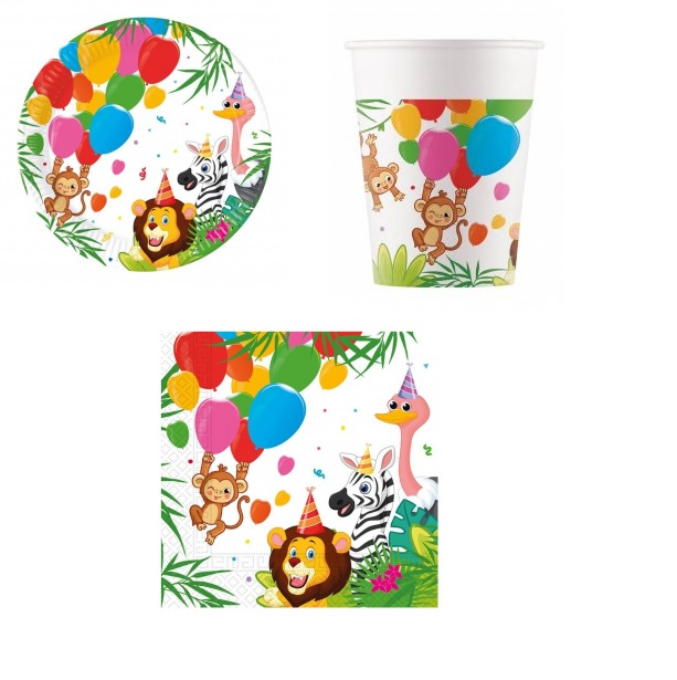 Set 36 accesorii pentru petrecerea copiilor Jungle Balloons [1]