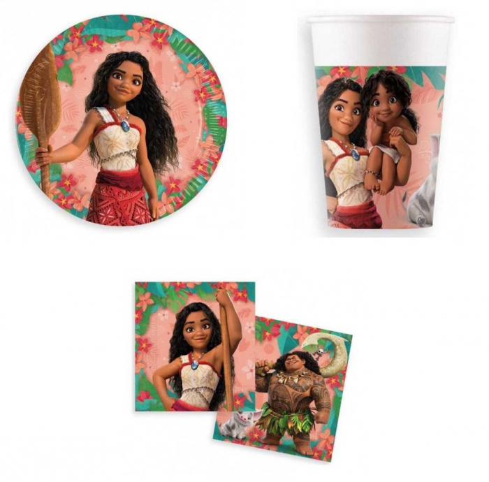 Set 36 accesorii pentru petrecerea copiilor, Moana Vaiana [1]