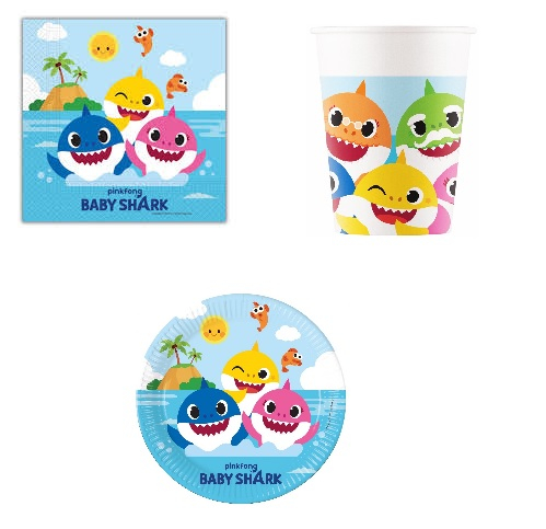 Set 36 accesorii pentru petrecerea copiilor, Baby Shark [1]