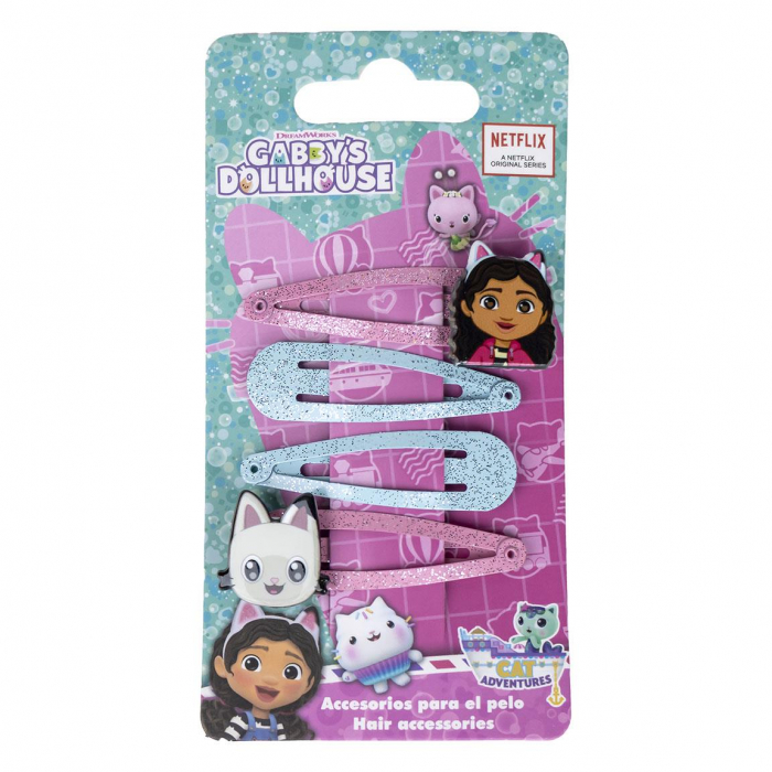 Set 4 agrafe cu sclipici Gabby's Dollhouse [2]