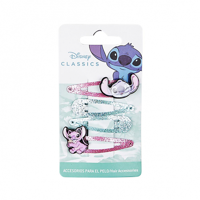 Set 4 agrafe cu sclipici Lilo & Stitch [2]