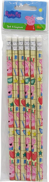 Set 6 creioane cu radiera Peppa Pig [3]