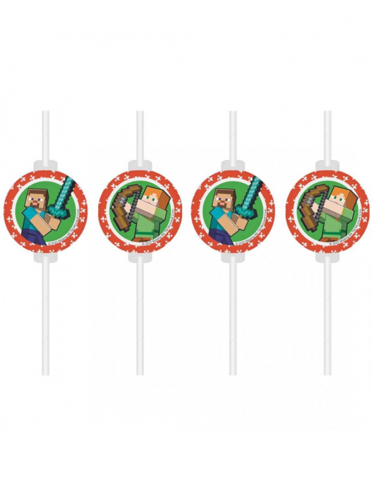 Set 4 paie de hartie Minecraft [1]