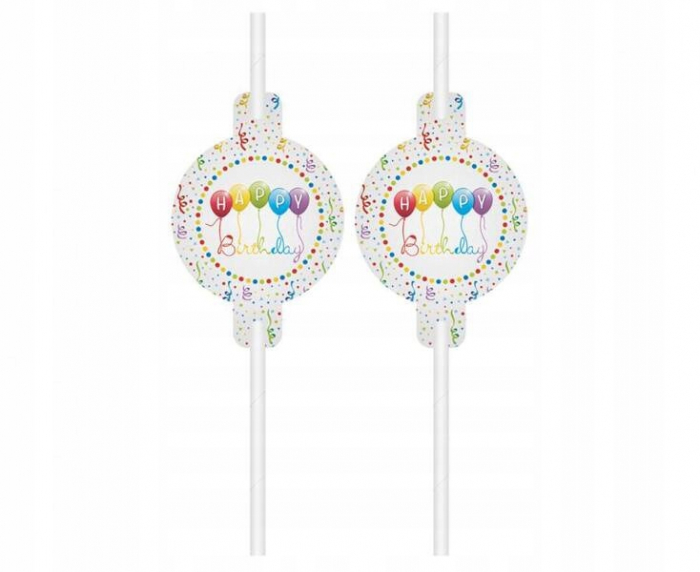 Set 4 paie de hartie Happy Birthday Streamers [1]
