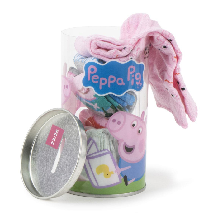 Set 4 perechi sosete groase colorate si pusculita, Peppa Pig [6]
