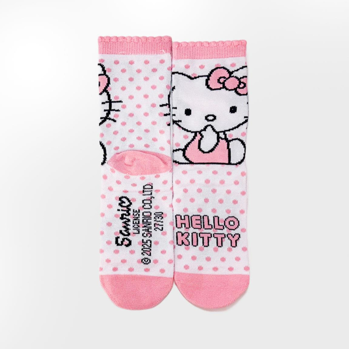 Set 4 perechi sosete groase intr-o pusculita cadou, Hello Kitty [3]