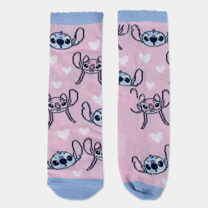 Set 4 perechi sosete groase intr-o pusculita cadou, Lilo si Stitch [3]