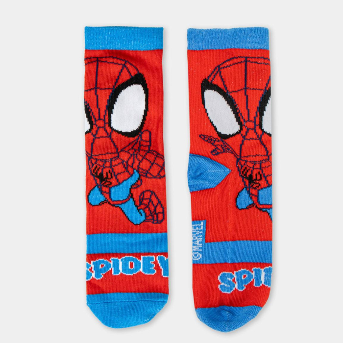 Set 4 perechi sosete groase intr-o pusculita cadou, Marvel Spidey Amazing Friends [6]