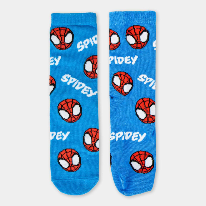 Set 4 perechi sosete groase intr-o pusculita cadou, Marvel Spidey Amazing Friends [4]