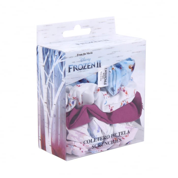 Set 5 elastice textil de par pentru copii, Frozen Disney [8]