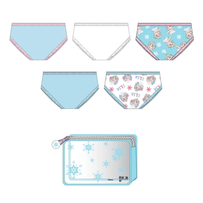 Set 5 perechi chiloti din bumbac Frozen Disney [2]