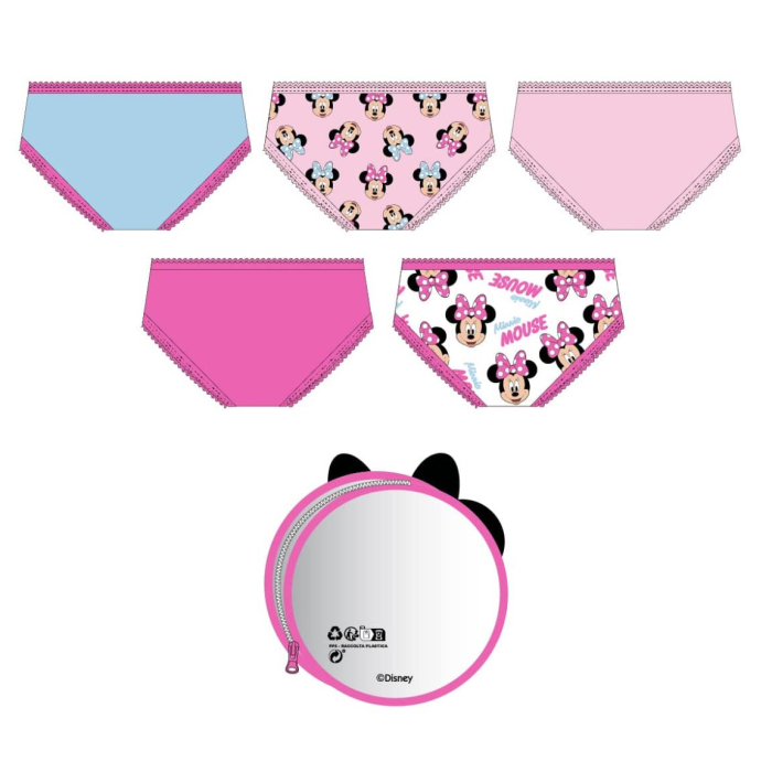 Set 5 perechi chiloti din bumbac Minnie Mouse [2]